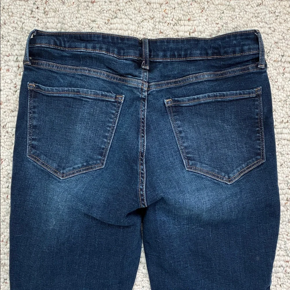 Old Navy Women's High Rise Rockstar Super Skinny Dark Blue Denim Jeans